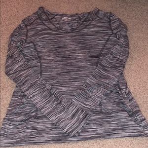 Athletic top with hood